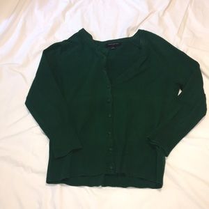 Forest green cardigan- BANANA REPUBLIC